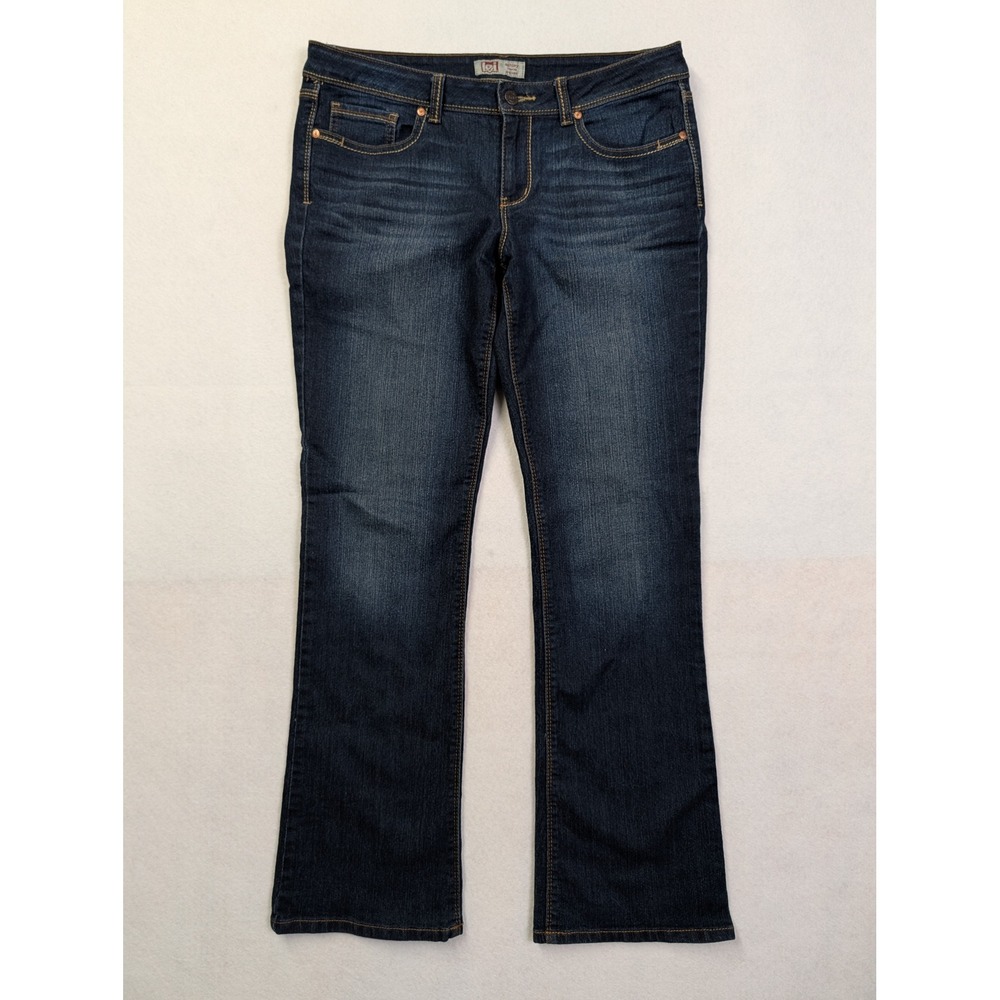 LEI Junior Jeans Size 11 Ashley Low Rise Slim Boot Dark‎ Wash Blue
